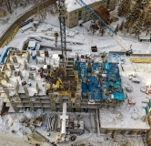 Ход строительства дома секция 2, 2.1 в ЖК Пульсар -