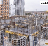 Ход строительства дома 1.2 в ЖК Риверсайд (Riverside) -